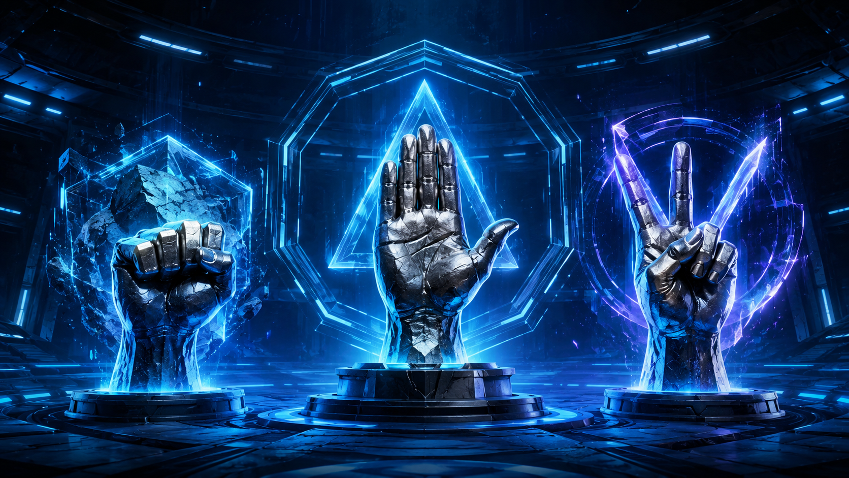 Rock Paper Scissors game art
